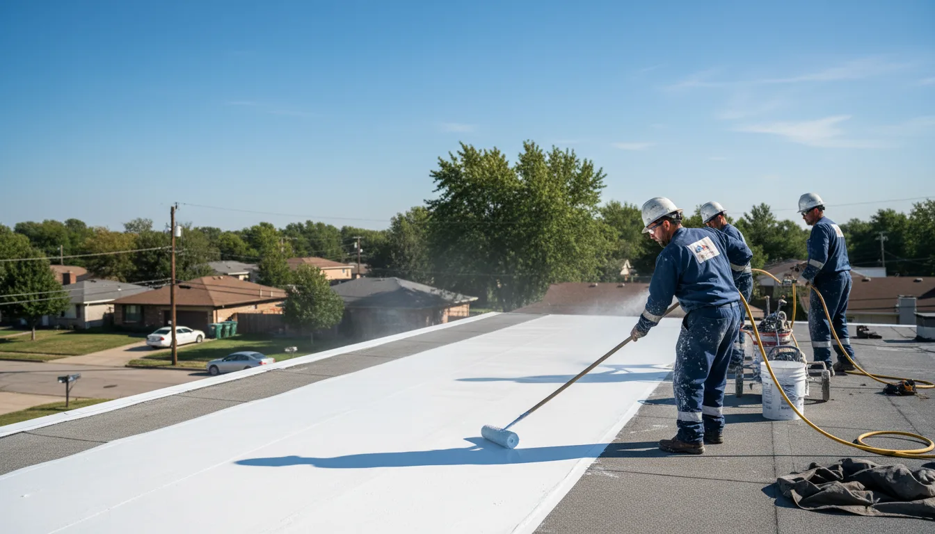 Commercial roof coating in New Ross, IN near me